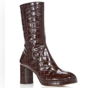 Miista Carlota Brown Croc Boot